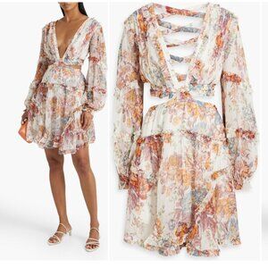 Zimmermann Floral Mini Dress - Multicolor